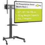 Subzonal - goobay 59507 support tv mobile avec roulettes pour tv et moniteurs entre 37 et 70 (94 - ... Subzonal - goobay 59507 support tv mobile avec roulettes pour tv et moniteurs entre 37 et 70 (94 - ...