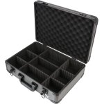 Subzonal - hmf 14502 - 02 valise de transport en aluminium, coffre de rangement, compartiments individuels, ...