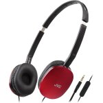 Subzonal - jvc ha - s160m - r - u casque plat pliable et compact - couleur brillante - avec interrupteur ...
