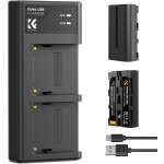 Subzonal - k&f concept np - f550 batterie led chargeur kit 2600mah compatible avec sony np - f550 f570 ...