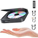 Subzonal - lecteur dvd pour tv, mini lecteur dvd hdmi, hd 1080p - prend en charge toutes les rgions, ...