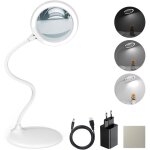 Subzonal - loupe 3 x avec lumire et support ¿ loupe tactile  intensit libre avec lumire led pour ...