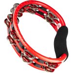 Subzonal - meinl tmt1r tambourin a main, clochettes acier, rouge - tambourin