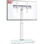 Subzonal - meuble tv 1, 6 m de haut pour 43 - 75 , pivotant  50, inclinaison  12, hauteur rglable, ...