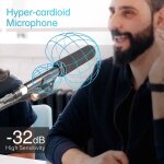 Subzonal - microphone à condensateur shotgun, microphone directionnel xlr mic d1 pour appareil photo ... Subzonal - microphone à condensateur shotgun, microphone directionnel xlr mic d1 pour appareil photo ...