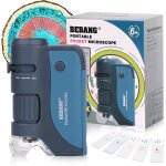 Subzonal - microscope de poche 60x - 120x, mini portable avec zoom éclairé par led, 5 lames préparées, ... Subzonal - microscope de poche 60x - 120x, mini portable avec zoom éclairé par led, 5 lames préparées, ...