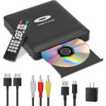 Subzonal - mini lecteur dvd hd avec hdmi, 1080p rgion free lecteur dvd pour smart tv, cble de sortie ...