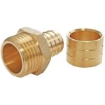 Subzonal - raccord droit � glissement pour tube per Ø20 - droit m�le 20 / 27 (3 / 4 )