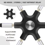 Subzonal - répartiteur audio multiprise 5 jack moulé par injection avec répartiteur audio 5 ports, compatible ... Subzonal - répartiteur audio multiprise 5 jack moulé par injection avec répartiteur audio 5 ports, compatible ...
