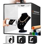 Subzonal - studio photo box portable 40x40 cm, boîtes de lumière kit avec 5500k 160pcs led réglable & ... Subzonal - studio photo box portable 40x40 cm, boîtes de lumière kit avec 5500k 160pcs led réglable & ...