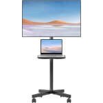 Subzonal - support tv roulettes pour téléviseur lcd / led de 21 à 60 avec tablette, support tv sur pied ... Subzonal - support tv roulettes pour téléviseur lcd / led de 21 à 60 avec tablette, support tv sur pied ...