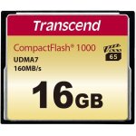 Subzonal - transcend carte mmoire compactflash 1000 16gb, jusqu' 160 / 120 mb / s, modle pour vido ...