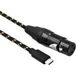 Subzonal - usb c a 3pin c�ble microphone f�minin 32 bits / 384 khz cordon num�rique pour t�l�phone 15 ...