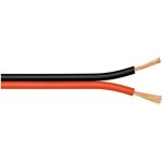 Subzonal - wentronic 10m 2x 0. 75mm cble pour enceinte - rouge / noir