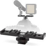 Support d'adaptateur pour griffe c , fixation triple griffe froide, pour flash microphone led moniteur ...