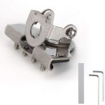 Support d'antenne r�glable a 360 , base a clip en acier inoxydable pour autoradio, couvercle de coffre ...