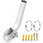 Support d'antenne universel, rsistant aux intempries, accessoire de montage sur poteau en j de 25 cm ...