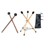Support de batterie handpan stand soild wood caisse claire stand trpied structure support de batterie ...