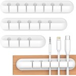Support de cbles clips de cbles, 3 pices de gestion de cbles, avec 2 couleurs de cble - organisateur ...