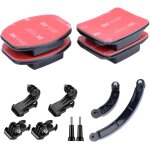 Support de casque adhsif plat incurv 3m autocollants + supports de base de bras d'extension de casque, ...