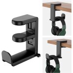 Support casque gamer, support casque bureau réglable, porte casque clip avec crochet pivotant à 360 pour ... Support casque gamer, support casque bureau réglable, porte casque clip avec crochet pivotant à 360 pour ...