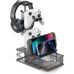Support casque gamer avec tiroir, support manette ps5 avec barre de support en aluminium et organisateur ... Support casque gamer avec tiroir, support manette ps5 avec barre de support en aluminium et organisateur ...