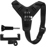 Support pour casque moto menton avec pince smartphone, fixation casque compatible gopro et caméras sportives, ... Support pour casque moto menton avec pince smartphone, fixation casque compatible gopro et caméras sportives, ...