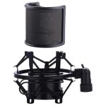 Support de choc de microphone avec filtre de microphone suspension de pare - brise support de support ...