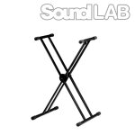Support clavier synthé noir réglable 40kg max. Support clavier synthé noir réglable 40kg max.