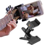 Support de diffusion en direct a pince de tête de guitare, support de téléphone portable rotatif a 360 ... Support de diffusion en direct a pince de tête de guitare, support de téléphone portable rotatif a 360 ...