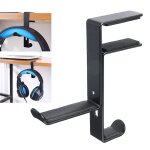Support d'�couteurs durable noir, support d'�couteurs, crochet mural pour moniteur de pc, accessoires ...