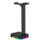 Support d'�couteurs rgb, avec 3. 5mm aux et 2 ports usb, support d'�couteurs multifonctionnel pour les ...