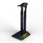 Support pour écouteurs rgb, 6 modes monochromes, présentoir pour casque de gamer, pour ordinateur portable ... Support pour écouteurs rgb, 6 modes monochromes, présentoir pour casque de gamer, pour ordinateur portable ...