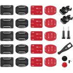 Support de fixation adhésif incurvé et plat, 26 pièces support de casque pour gopro, fixation attache ... Support de fixation adhésif incurvé et plat, 26 pièces support de casque pour gopro, fixation attache ...
