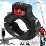 Support de guidon de vlo pour camra - en aluminium, 360 degrs, 1 / 4 pouce - avec cl hexagonale
