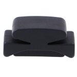 Support de m�diator de guitare en caoutchouc noir, fixation sur la t�te, pour guitare basse, ukulele, ...