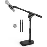 Support de micro de bureau rglable pour blue yeti, base leste, bras de perche avec adaptateur 3 / 8'' ...