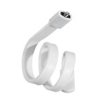 Support de moniteur pour bb, support de camra en silicone flexible blanc, sans perage, tige de berceau, ...