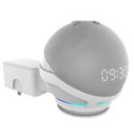 Support mural d'amazon 2021, 2 pi�ces, pour haut parleur intelligent amazon echo dot de 4e g�n�ration, ...