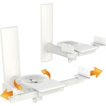 Support mural pour enceinte lh023 - w universel fix ation murale inc ble orientable rglable haut - parleur ...
