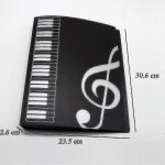 Support de partitions a4 pour piano - waterproof - noir