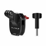 Support pince pour cam�ra pare - brise moto - alliage d'aluminium et silicone, compatible avec dji action ...