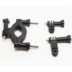 Support et pince de fixation guidon vlo moto vhbw fixation ajustable pour camra gopro hero 1, 2, 3, ...