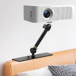Support de projecteur pour lit et canap - bras fixe 20 cm - design cach, compatible avec 99% de projecteurs, ...