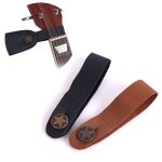 Support de sangle de guitare avec tte en cuir et verrouillage de scurit, accessoire avec bouton pour ...