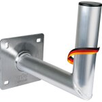 Support sat 25cm parabole sat antenne satellite installation sat parabole support mural en aluminium ... Support sat 25cm parabole sat antenne satellite installation sat parabole support mural en aluminium ...