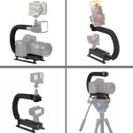 Support stabilisateur portable en forme de u / c pour tous les appareils photo reflex et appareils photo ...