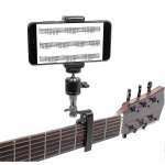 Support de t�l�phone de guitare, support de t�l�phone portable de guitare en m�tal, capo de guitare en ...