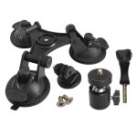 Support  triple ventouse sous vide pour pare - brise de voiture, pour gopro hero 8 / 7 / 6 / 5 / 4 / ...