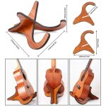 Support de support ukelele en bois portable, support en bois portable petite guitare